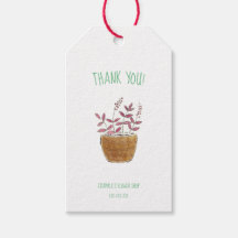 Obrigado! Etiqueta para compro florista, florista