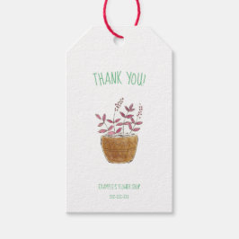 Presente Obrigado! Etiqueta para compro florista, florista