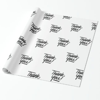 Presente Obrigado papel de envolvimento