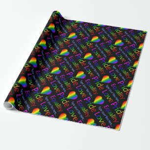 Presente Orgulho gay personalizado do papel de envolvimento