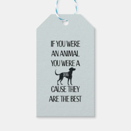 Presente Os cães são os melhores - Etiqueta para presentes