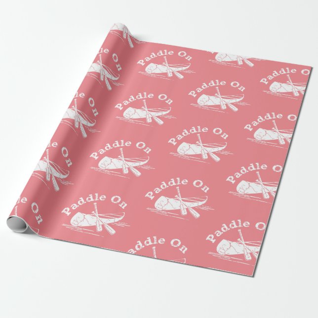 Presente Paddle Em Design - Papel De Enrolamento Em Matéria (Desenrolado)