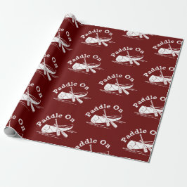 Presente Paddle em relevo no Design - Papel de enrolamento 