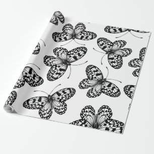 Presente Padrão da borboleta de pipa de papel