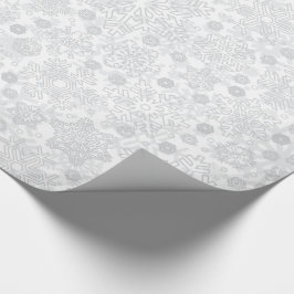 PRESENTE PADRÃO DE NEVES DE NATAL | PAPEL DE EMBALAGEM