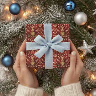 Presente Padrão de Papel Digital de Natal Luxuoso