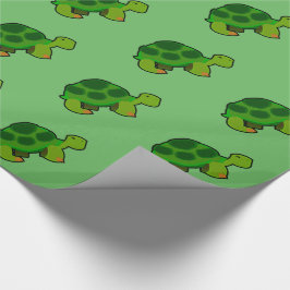 Presente Padrão de tartaruga - Papel de enrolamento brilhan