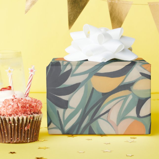 Presente Padrão Floral 11 | Papel de enrolamento (Festa de aniversário)