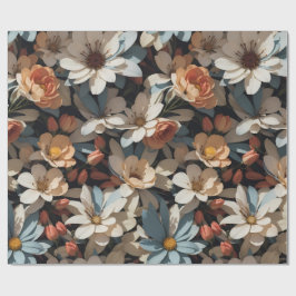 Presente Padrão Floral 14 | Papel de enrolamento