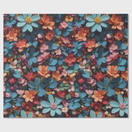 Presente Padrão Floral 6 | Papel de enrolamento