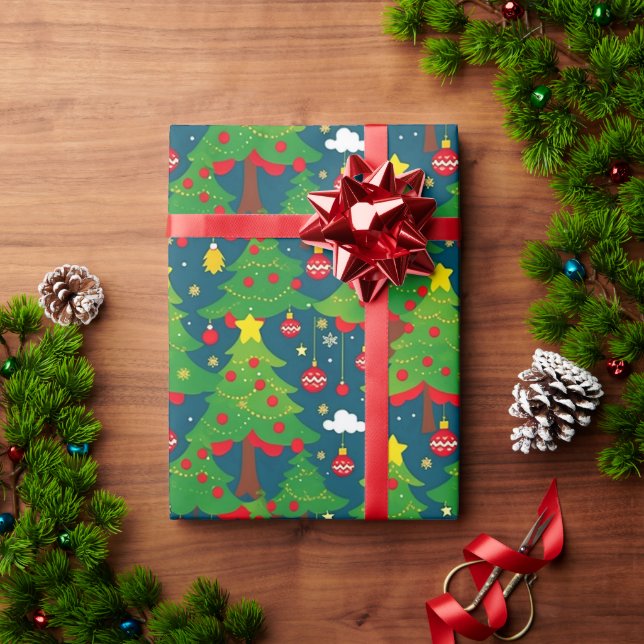 Presente Padrão Natal 2 - Papel de enrolamento (Presente de Natal)