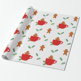 Presente Pão-de-gengibre café Papel de molho de Natal