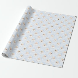 Presente Papais noeis de Gingham Vintage Papel de Moldagem 