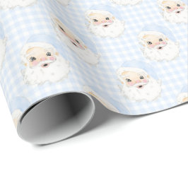 Presente Papais noeis de Gingham Vintage Papel de Moldagem