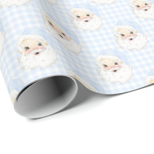 Presente Papais noeis de Gingham Vintage Papel de Moldagem