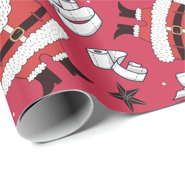 Presente Papais noeis de papel (Ponta do rolo)