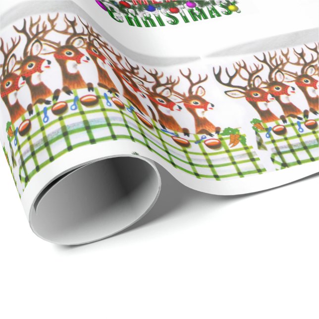 Presente Papais noeis de Papel de Moldagem de Natal (Ponta do rolo)