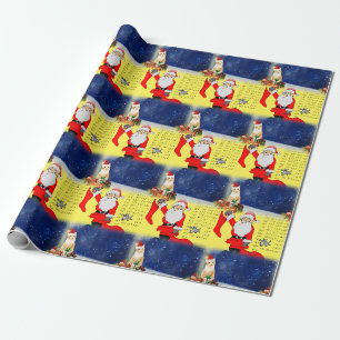 Presente Papais noeis de papel para moldagem de natal Kitte