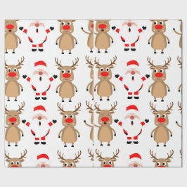 Presente Papais noeis Papel de Moldagem de Natal