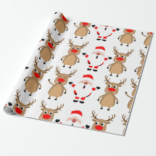 Presente Papais noeis Papel de Moldagem de Natal