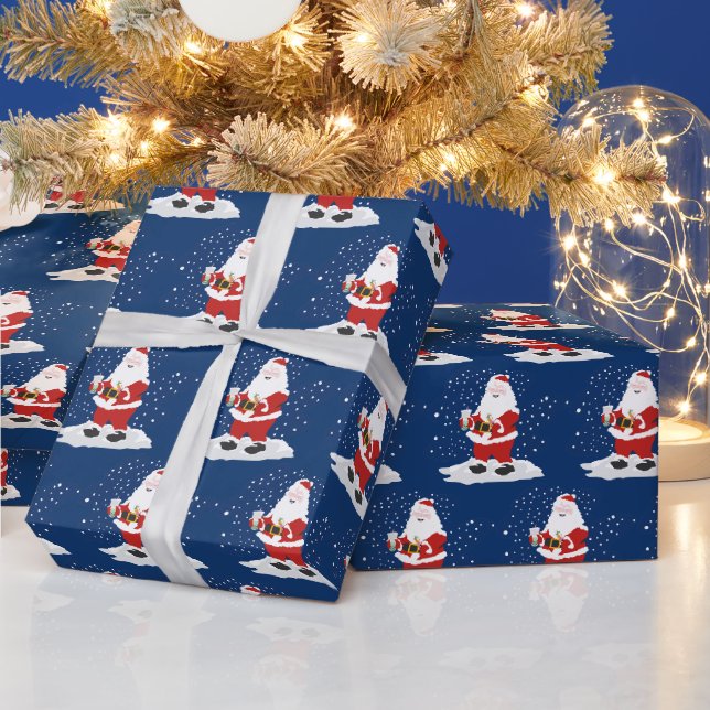Presente Papais noeis Papel para moldagem de chás com bolha (Feriados)