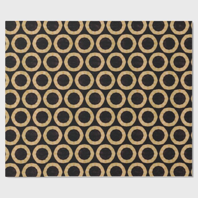 Presente Papel africano de Decoupage de matéria têxtil (Aberto)