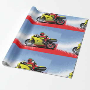 Presente Papel Amarelo de Moldagem de Motociclos