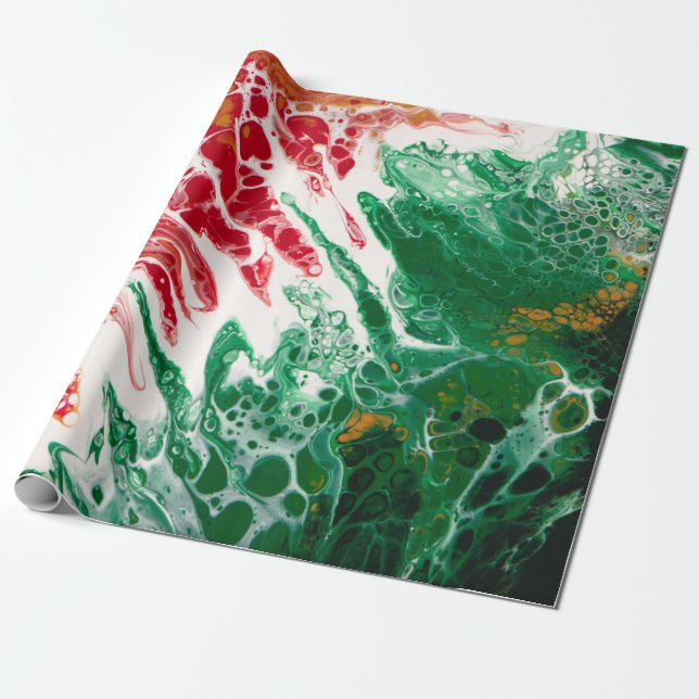 Presente Papel Ambíguo de moldagem de Natal (Desenrolado)