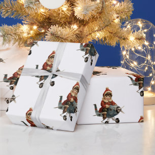 Presente Papel Antiguo de Moldagem de Natal para Crianças