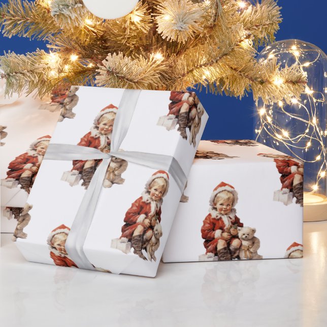 Presente Papel Antiguo de Moldagem de Natal para Crianças (Feriados)