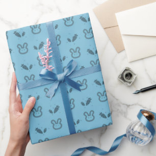 Presente Papel Azul De Embalagem De Bebê