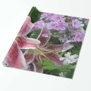 Presente Papel bonito para enrolamento de flores