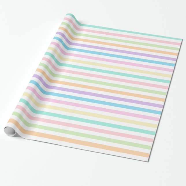 Presente Papel bonito para enrolamento de tiras horizontais (Desenrolado)