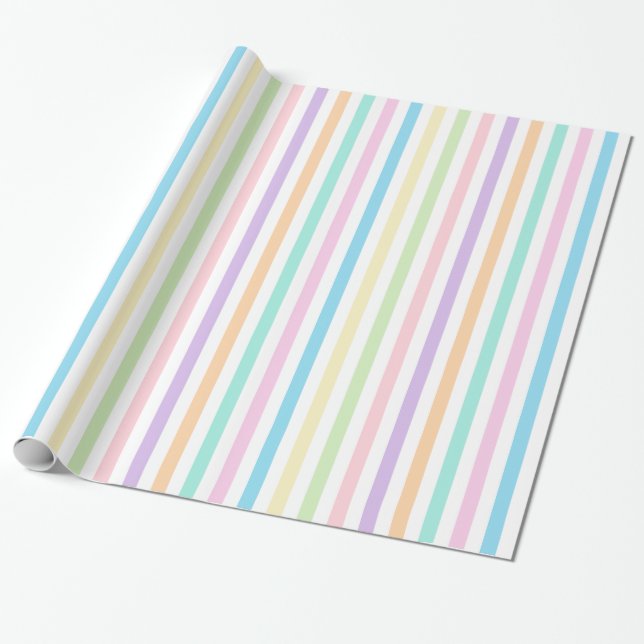 Presente Papel bonito para enrolamento de tiras verticais d (Desenrolado)