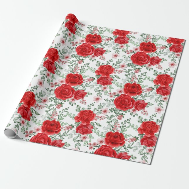 Presente Papel bonito para moldagem de padrão floral (Desenrolado)