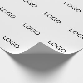 Presente Papel branco sobre a empresa de logotipos grandes