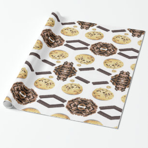 Presente Papel Brilhante, Chip De Chocolate