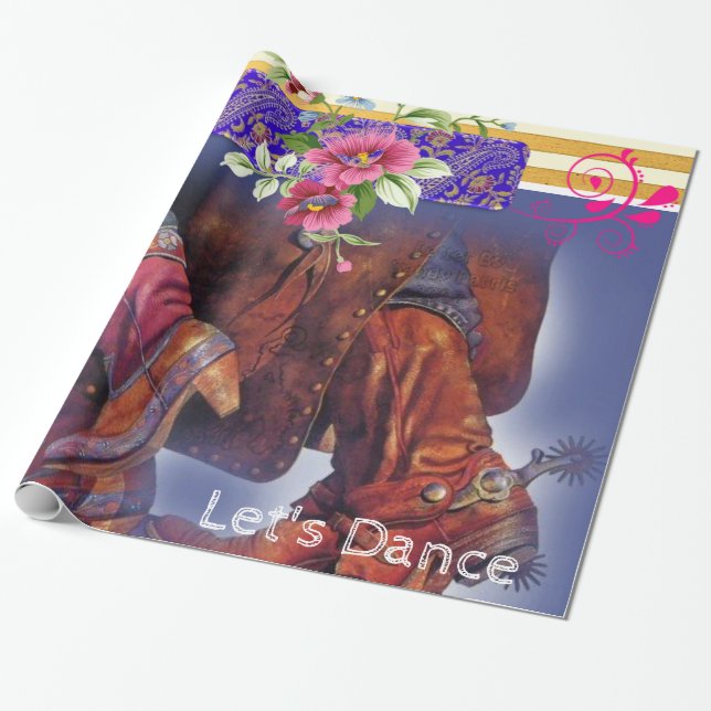 Presente Papel Brilhante, Dança de Linha (Desenrolado)