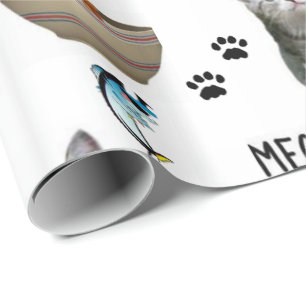 Presente Papel Brilhante E Luminoso Gato De Gatinho