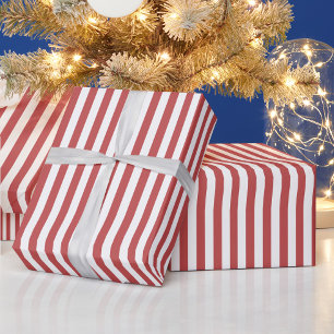 Presente Papel clássico de enrolamento de Natal em Stripe V