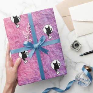 Presente Papel cor-de-rosa para as bruxas de Halloween da p