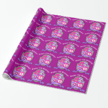 papel da crista do escudo unicórnio roxo de 13 ani