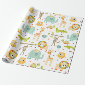Presente Papel de Acondicionamento da Selva Selvagem
