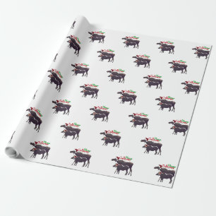 Presente Papel de alce e vitelo para o Natal