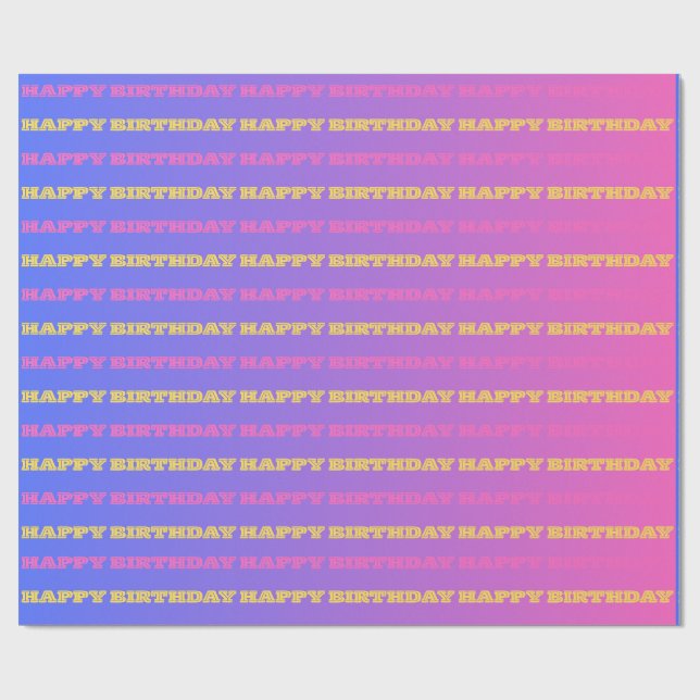PRESENTE PAPEL DE ANIVERSÁRIO, FOFO, ROSA, ROXO, AMARELO (Aberto)