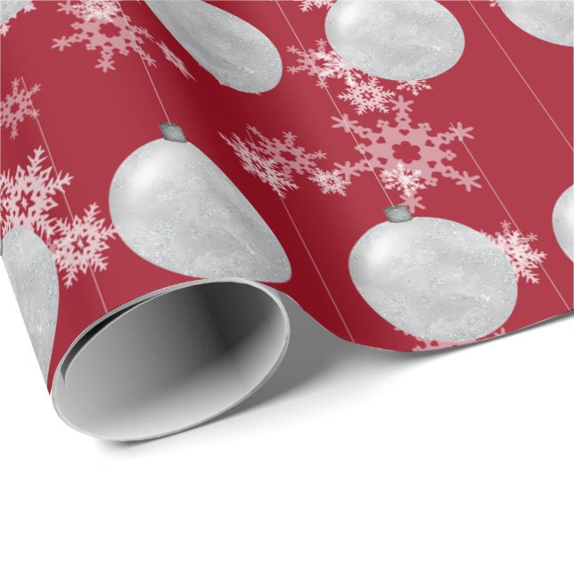 Presente Papel De Arranque De enfeites de natal E Flocos De (Ponta do rolo)