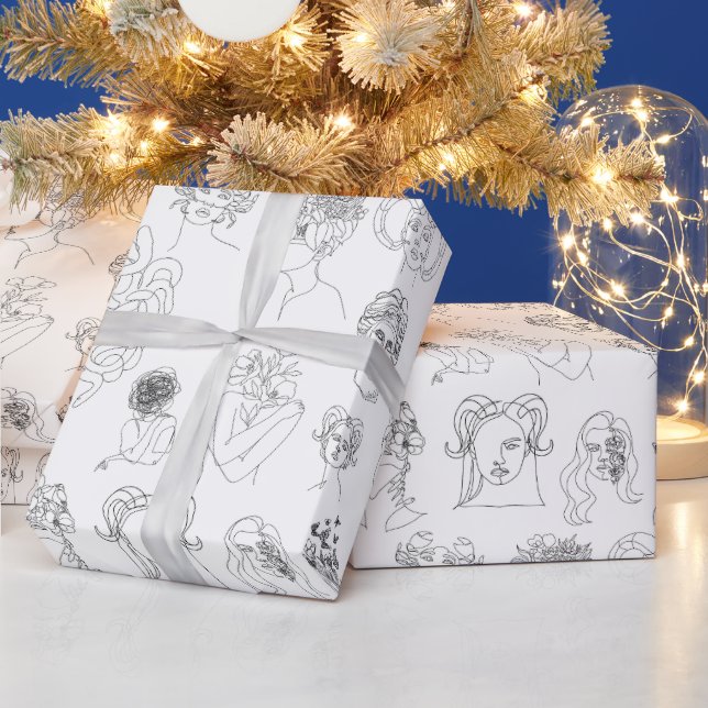 Presente Papel De Arrastamento De Linha Monstrada De Bruxas (Feriados)