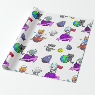 Presente Papel de Astronauta do Espaço