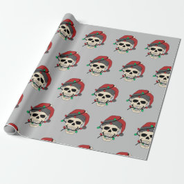 Presente Papel de Caveira de Feriado