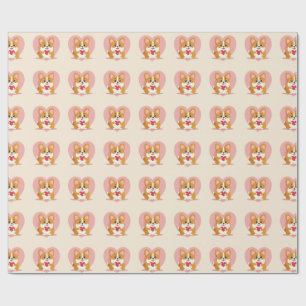 Presente papel de corgi fofo